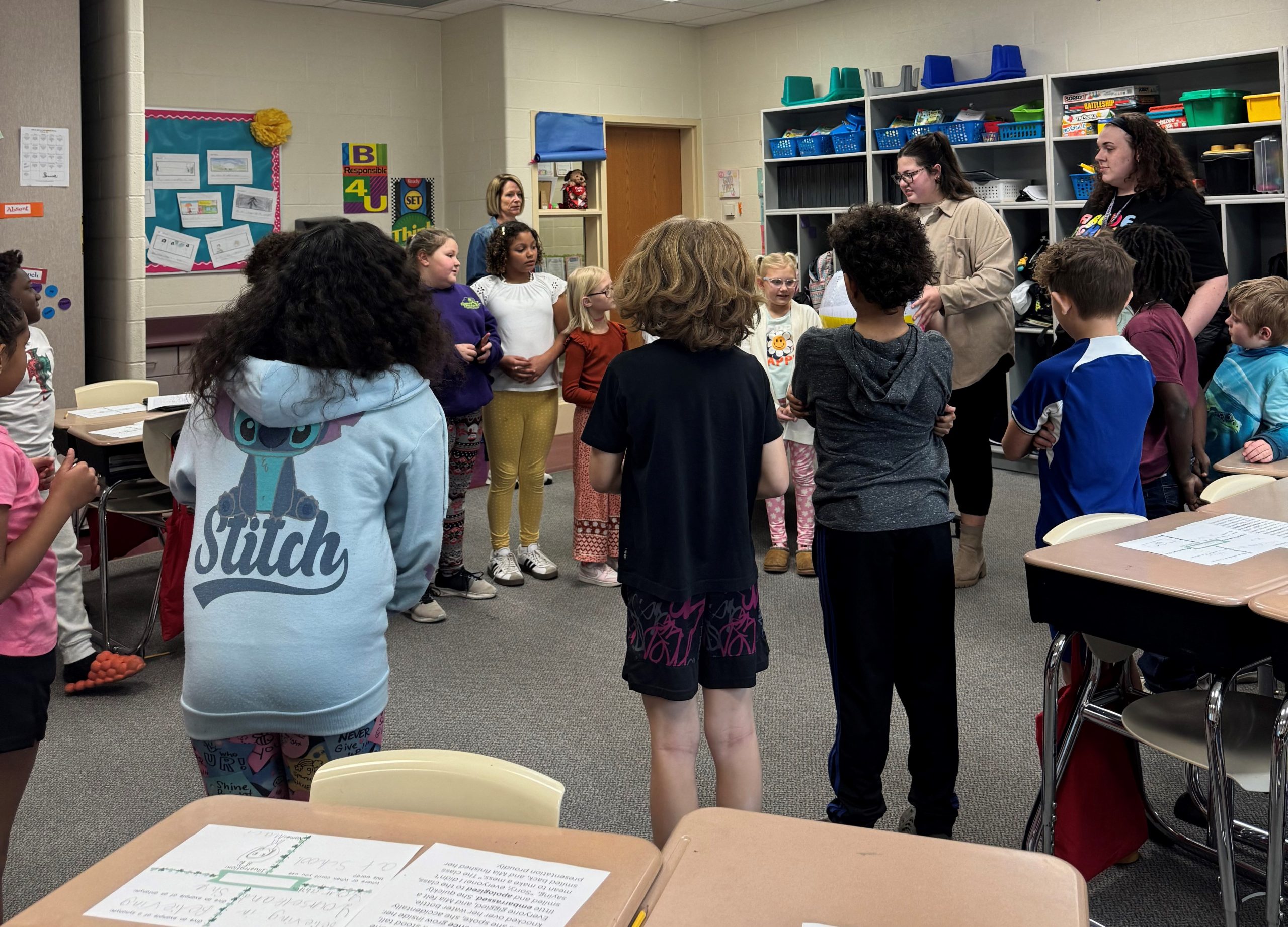 Jillian and Liv teaching with Brooke